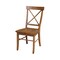 International Concepts 42 in. Dual Drop Leaf Table with 4 Cross Back Dining Chairs - 5 Piece Dining Set K46-42DP-C59-613-4 - alternate 3